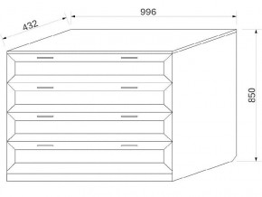 Комод с 4-мя ящиками в Кировграде - kirovgrad.магазин96.com | фото